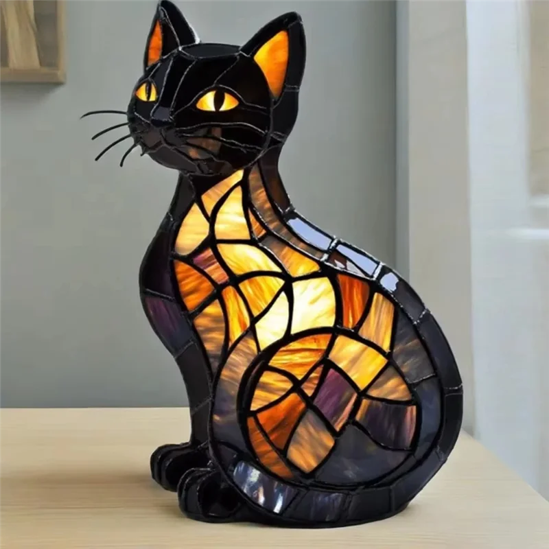 LuminaCat Vintage Cat Lamp