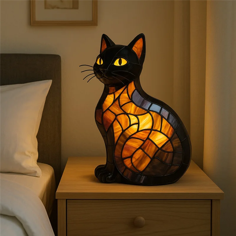 LuminaCat Vintage Cat Lamp